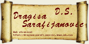 Dragiša Sarafijanović vizit kartica